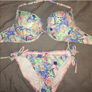 Victoria’s Secret Paisley Push-up Bikini EUC 36DD